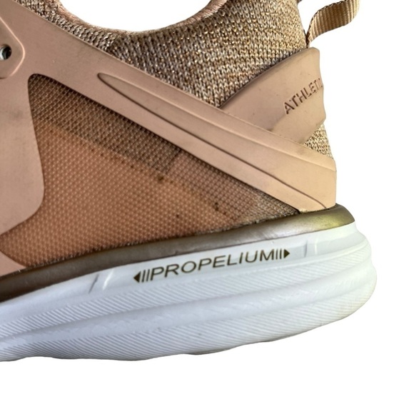 APL Ascend Techloom Metallic Mesh and Rubber Sneakers in Blush - Picture 10 of 13